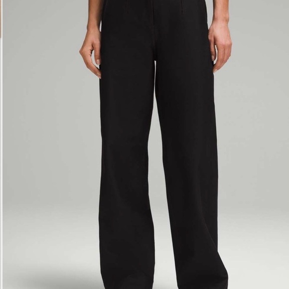 Lululemon Black Wide-Leg Trousers - Picture 1 of 8